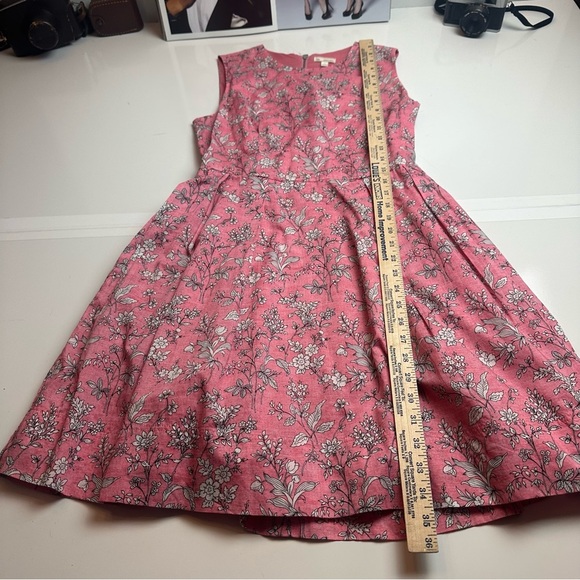 GAP Pink A-Line Sundress Sleeveless Crew Neck with pockets - Picture 3 of 8